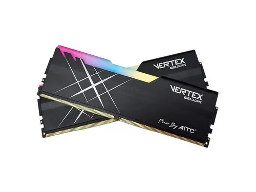 AITC KINGSMAN VERTEX RGB Series DDR5 32GB (2 x 16GB) 288-Pin PC RAM 6000 (PC5 48000) Desktop Memory Model XMP-BLACK