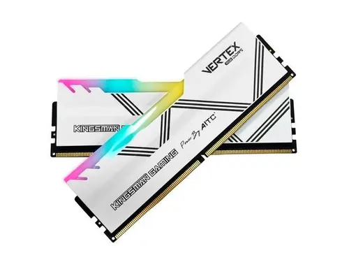 AITC KINGSMAN VERTEX RGB Series DDR5 32GB (2 x 16GB) 288-Pin PC RAM 6000 (PC5 48000) Desktop Memory Model XMP-WHITE