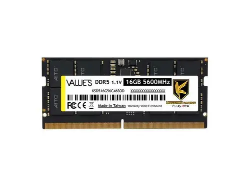 KINGSMAN 16GB 262-Pin DDR5 SO-DIMM DDR5 5600 (PC5 44800) Laptop Memory Model