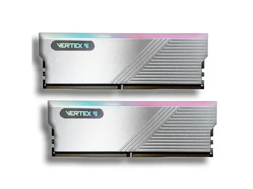 AITC KINGSMAN VERTEX5 48GB (2 x 24GB) 288-Pin PC RAM DDR5 8400 CUDIMM (PC5 67200) RGB Desktop Computer Gaming Memory - SILVER