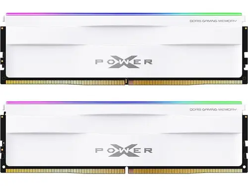 Silicon Power DDR5 32GB (2x16GB) Zenith RGB 6000MHz (PC5-48000) 288-pin CL30 1.35V UDIMM Desktop Memory Module RAM SU032GXLWU60AFDHSW White