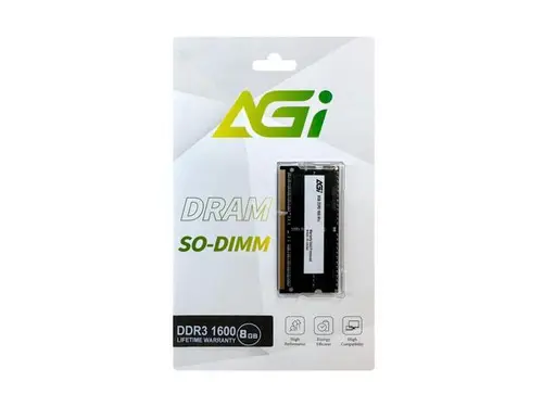 AGI SD128 8GB DDR3 SO-DIMM 1600MHz CL11, 1.35V~1.5V, 204-pin (PC3L-12800S)