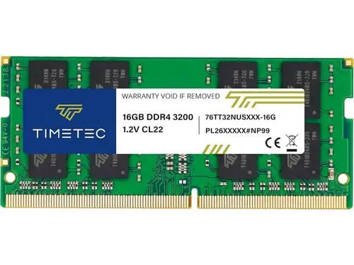 Timetec 16GB DDR4 3200MHz (PC4-3200AA) PC4-25600 SODIMM Laptop RAM 260-Pin 1.2V CL22 Non-ECC Unbuffered Memory Module for Laptop, Notebook, Mini...