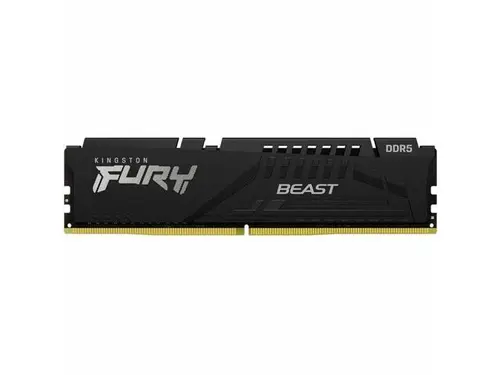 Kingston FURY Beast RAM Module - For Motherboard - 32 GB (1 x 32GB) - DDR5-5600/PC5-44800 DDR5 SDRAM - 5600 MHz Single-rank Memory - CL36 - 1.25 V...