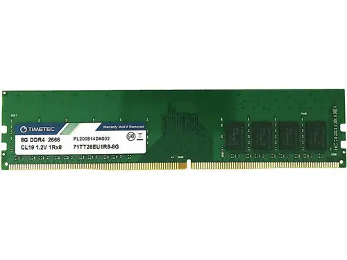 Timetec Hynix IC 8GB DDR4 2666MHz PC4-21300 Unbuffered ECC 1.2V CL19 1Rx8 Single Rank 288 Pin UDIMM Server Memory RAM Module Upgrade (8GB)