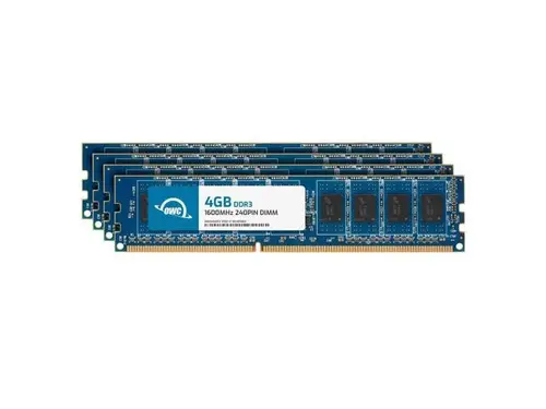 OWC 16GB (4x4GB) DDR3L 1600 PC3L-12800 CL11 2Rx8 240-pin 1.35V Non-ECC UDIMM Memory RAM Module Kit