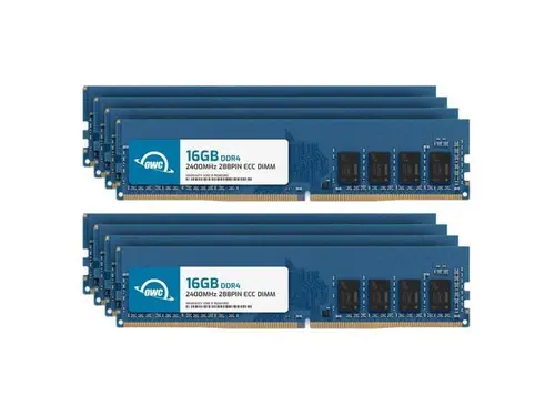OWC 128GB (8x16GB) DDR4 2400MHZ PC4-19200 CL17 2RX8 ECC Unbuffered UDIMM 1.2V 288-pin Workstation Server Memory RAM