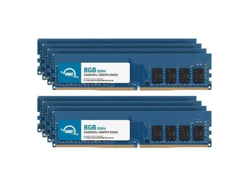 OWC 64GB (8x8GB) DDR4 2400MHZ PC4-19200 CL17 1RX8 Non-ECC UDIMM 1.2V 288-pin Desktop Memory RAM Upgrade for PC