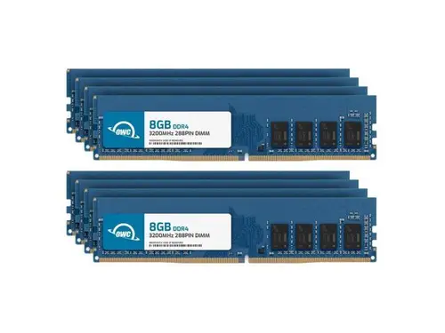 OWC 64GB (8x8GB) DDR4 3200MHz PC4-25600 CL22 1RX8 Non-ECC UDIMM 1.2V 288-pin Desktop Memory RAM Upgrade for PC
