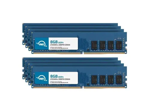 OWC 64GB (8x8GB) DDR4 2133MHZ PC4-17000 CL15 2RX8 Non-ECC UDIMM 1.2V 288-pin Desktop Memory RAM Upgrade for PC