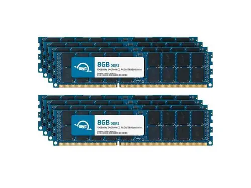 OWC 64GB (8x8GB) DDR3 1066 PC3-8500 CL7 2Rx4 240-pin 1.5V ECC Registered RDIMM Memory RAM Module Upgrade Kit for Select Workstations or Servers