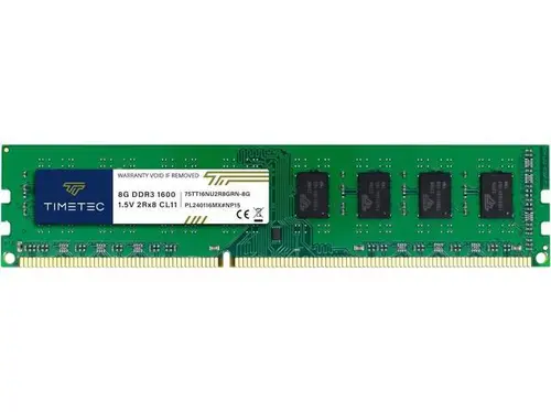 Timetec 8GB DDR3 1600MHz(DDR3-1600) PC3-12800 Non-ECC Unbuffered 1.5V CL11 2Rx8 Dual Rank 240 Pin UDIMM Desktop PC Computer Memory RAM Module Upgrade