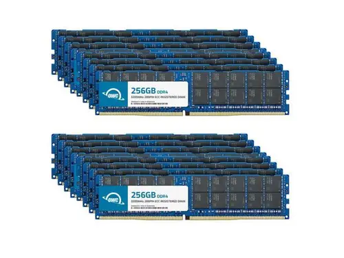 OWC 4TB (16x256GB) DDR4 3200 PC4-25600 CL22 8Rx4 288-pin 1.2V ECC Registered RDIMM Memory RAM Module RDIMM Upgrade Kit for Select Workstations,...