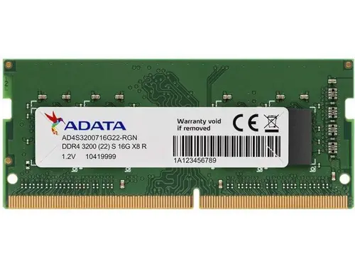 Adata 32GB 260-Pin DDR4 SO-DIMM DDR4 3200 (PC4 25600) Laptop Memory AD4S320032G22-SGN