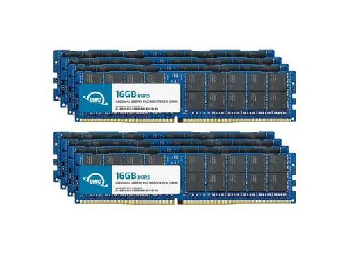 OWC 128GB (8x16GB) DDR5 4800 PC5-38400 CL40 1Rx8 288-pin 1.1V ECC Registered RDIMM Memory RAM Module Upgrade Kit Compatible with PowerEdge R760xd2