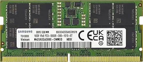 Samsung 16GB DDR5 5600MHz PC5-44800 CL46 SODIMM 1Rx8 Single Rank 1.1V 262-Pin Laptop RAM Memory M425R2GA3BB0-CWM