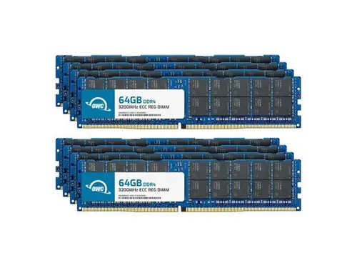 OWC 512GB (8x64GB) DDR4 3200 PC4-25600 CL22 2Rx4 288-pin 1.2V ECC Registered RDIMM Memory RAM Module Upgrade Kit Compatible with HP ProLiant DL110...