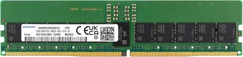 Samsung Samsung 32GB DDR5 4800MHz PC5-38400 ECC RDIMM 2Rx8 Dual Rank 1.1V Registered DIMM 288-Pin Server RAM Memory M321R4GA3BB6-CQK