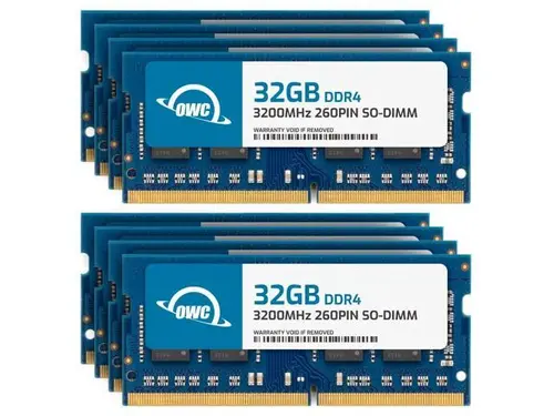 OWC 256GB (8x32GB) DDR4 3200MHz PC4-25600 CL22 2RX8 Non-ECC SODIMM 1.2V 260-pin Laptop Notebook Memory RAM Upgrade Module