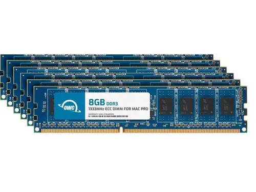 OWC 48GB (6x8GB) DDR3 ECC CL9 PC3-10600 1333MHz SDRAM Memory Upgrade Module Compatible with 2009 2010 2012 Mac Pro Nehalem & Westmere Models...