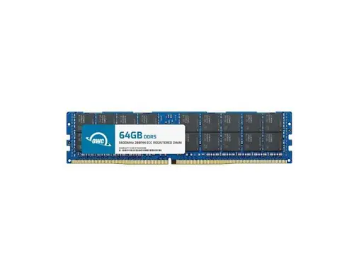OWC 64GB DDR5 5600 PC5-44800 CL46 2Rx4 288-pin 1.1V ECC Registered RDIMM Memory RAM Module Upgrade Compatible with Supermicro Motherboard X13SEI-TF...