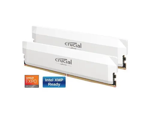 Crucial Pro Overclocking 64GB (2 x 32GB) DDR5 6000 (PC5 48000) Desktop Memory Model CP2K32G60C40U5W