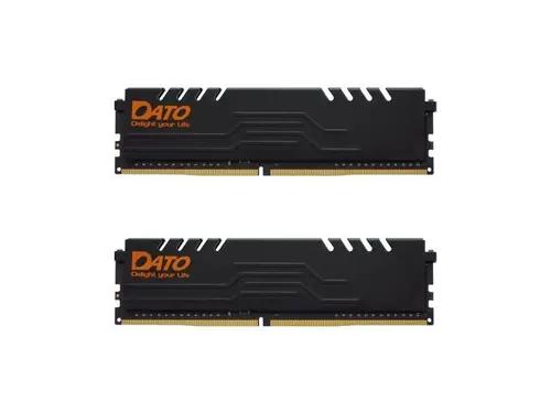 DATO 16GB (2x8GB) DDR4 3200MHz Gaming Desktop RAM, UDIMM, PC4-25600, CL16, 1.35V, 288-Pin, Non-ECC, Heatsink, black