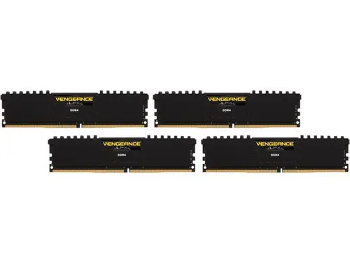 CORSAIR Vengeance LPX 32GB (4 x 8GB) DDR4 2666 (PC4 21300) C15 Memory Kit - Black Model CMK32GX4M4A2666C15