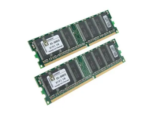 Kingston 2GB (2 x 1GB) 184-Pin DDR SDRAM DDR 400 (PC 3200) Dual Channel Kit Memory for Apple Desktop Model KTA-G5400/2G