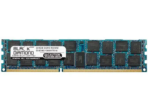Black Diamond Memory 8GB ECC Registered DDR3 1066 (PC3 8500) Server Memory Model BD8G1066MTR16