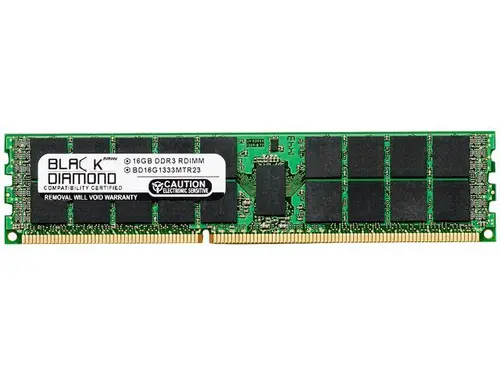 Black Diamond Server Memory 16GB 240-Pin DDR3 SDRAM ECC Registered DDR3 1333 (PC3 10600) Model BD16G1333MTR23