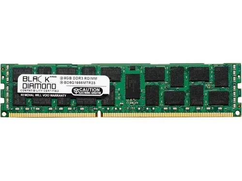 Black Diamond Memory 8GB ECC Registered DDR3 1866 (PC3 14900) Server Memory Model BD8G1866MTR26