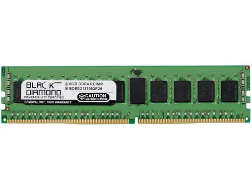 Black Diamond Memory 8GB ECC Registered DDR4 2133 (PC4 17000) Server Memory Model BD8G2133MQR26