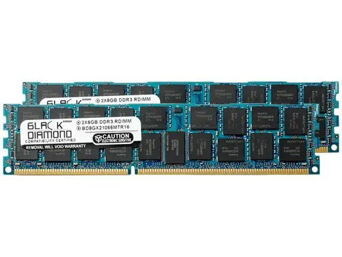 Black Diamond Server Memory 16GB (2 x 8GB) 240-Pin DDR3 SDRAM ECC Registered DDR3 1066 (PC3 8500) BD8GX21066MTR16