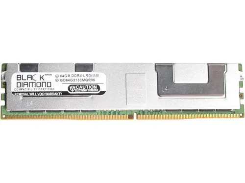 Black Diamond Memory 64GB ECC Registered DDR4 2133 (PC4 17000) Server Memory Model BD64G2133MQR96