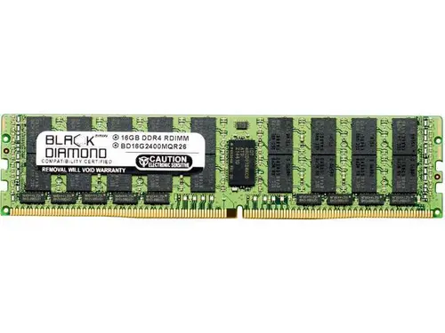 Black Diamond Memory 16GB ECC Registered DDR4 2400 (PC4 19200) Server Memory Model BD16G2400MQR26
