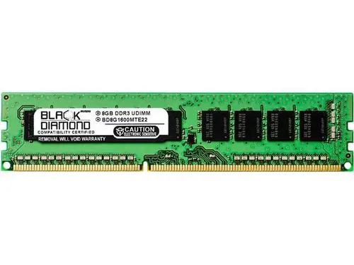 Black Diamond Memory 8GB ECC DDR3 1600 (PC3 12800) Server Memory Model BD8G1600MTE22