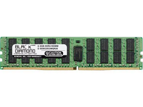 Black Diamond Memory 8GB ECC Registered DDR4 2933 (PC4 23400) Server Memory Model BD8G2933MQR26