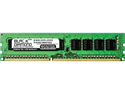 Black Diamond Memory 8GB ECC DDR3 1866 (PC3 14900) Server Memory Model BD8G1866MTE22