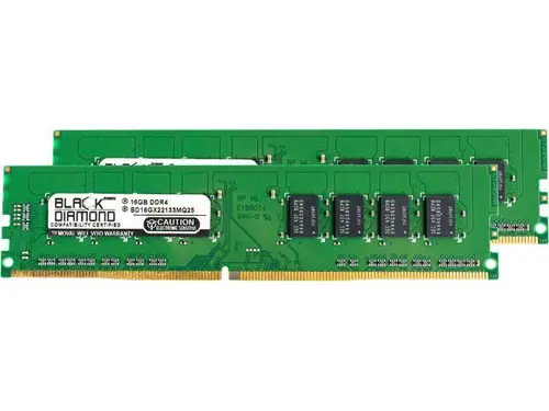 Black Diamond Memory 32GB (2 x 16GB) 288-Pin PC RAM DDR4 2133 (PC4 17000) Desktop Memory Model BD16GX22133MQ25
