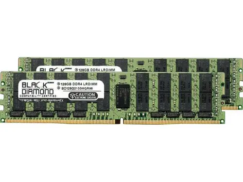 Black Diamond Memory 256GB (2 x 128GB) ECC Registered DDR4 2133 (PC4 17000) Server Memory Model BD128GX22133MQR96