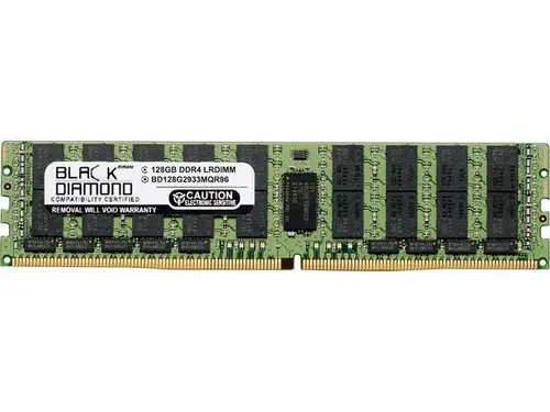 Black Diamond Memory 128GB ECC Registered DDR4 2933 (PC4 23400) Server Memory Model BD128G2933MQR96