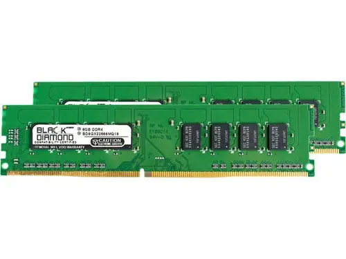 Black Diamond Memory 16GB (2 x 8GB) DDR4 2666 (PC4 21300) Desktop Memory Model BD8GX22666MQ22