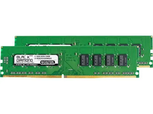 Black Diamond Memory 16GB (2 x 8GB) DDR4 3200 (PC4 25600) Desktop Memory Model BD8GX23200MQ22