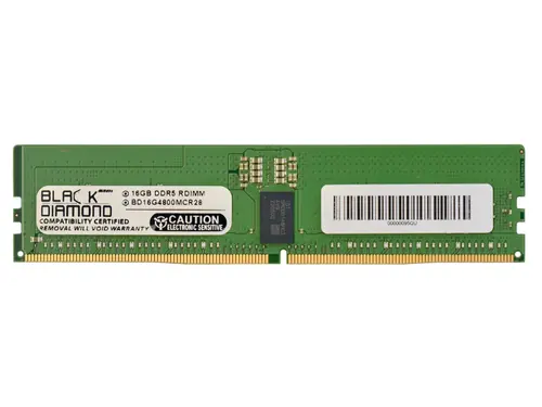 Black Diamond 16GB (2Rx8) DDR5 4800 ECC REG Memory BD16G4800MCR28