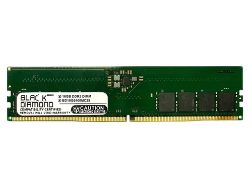 Black Diamond Memory 16GB (2 x 8GB) DDR5 6400 288-pin Memory BD16G6400MC28