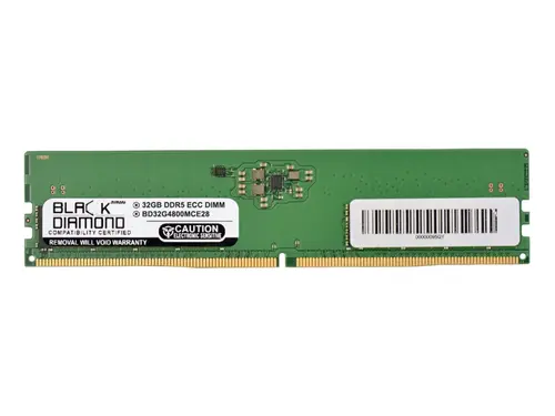 Black Diamond 32GB (2Rx8) DDR5 4800 ECC Memory BD32G4800MCE28
