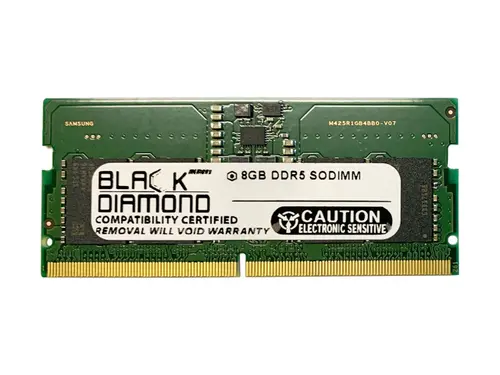 Black Diamond 8GB DDR5 5200 SODIMM Memory 262-Pin (1Rx8) BD8G5200MCN28