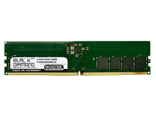 Black Diamond 8GB (1Rx8) DDR5 5600 Memory BD8G5600MC28