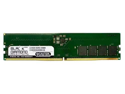 Black Diamond 8GB DDR5 6400 Memory - 288-pin BD8G6400MC28